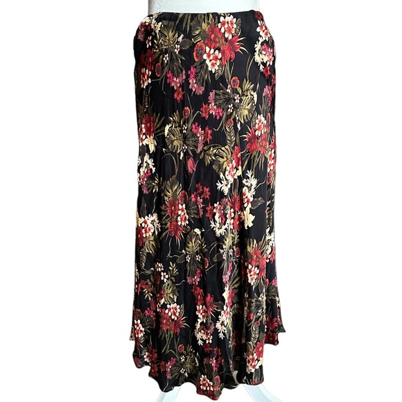 Johnny Was Workshop Floral Asymmetrical Maxi Skirt - Picture 2 of 5